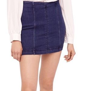 Free People Modern Femme Denim Skirt